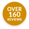 Over 160 Reviews stamp